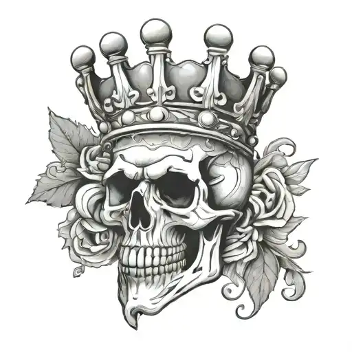 Skull With Crown