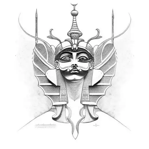 Egyptian Mythology Upper Leg Sleeve