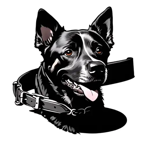 Cross With Dog Tracking Collar