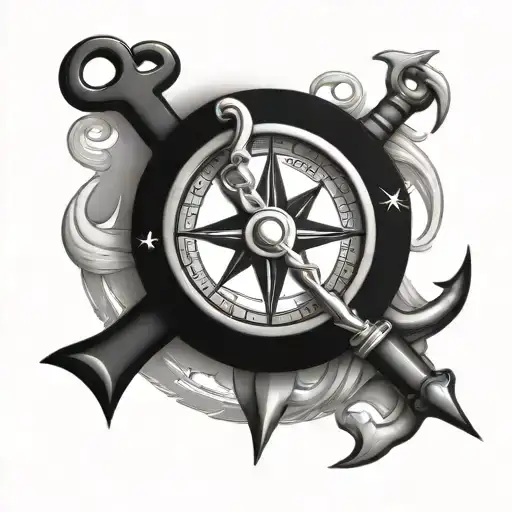 Anchor And Compass Design