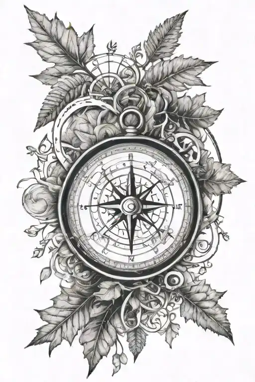 Compass Trees Background Looking