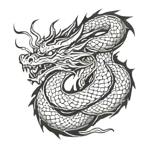 Dragon Coiled