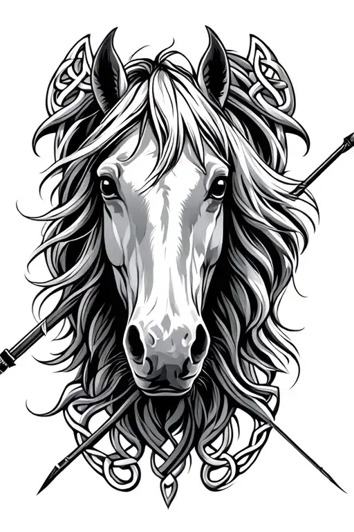 Horse Bow And Arrow Celtic