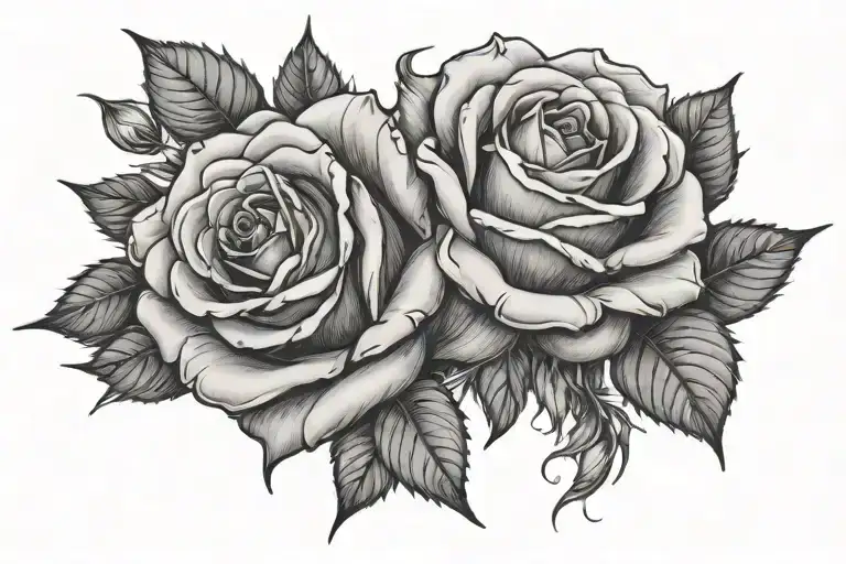 Horizontal Rose With Xviii In The Top And Xii Down