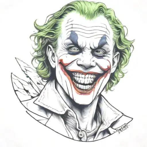 Joker Smiling Heath Ledger Joker