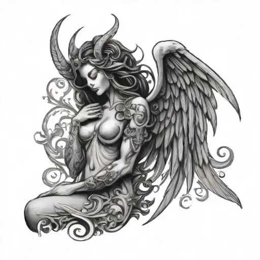 Angel Demon Woman Body