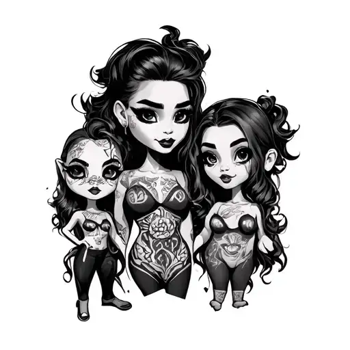 Tattooed Cartoon Characters