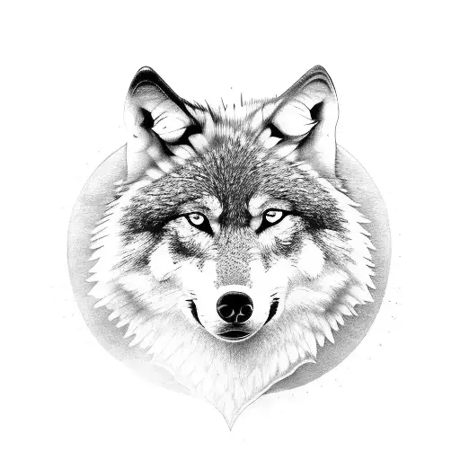 Wolf Paw In Center With Nature And Family