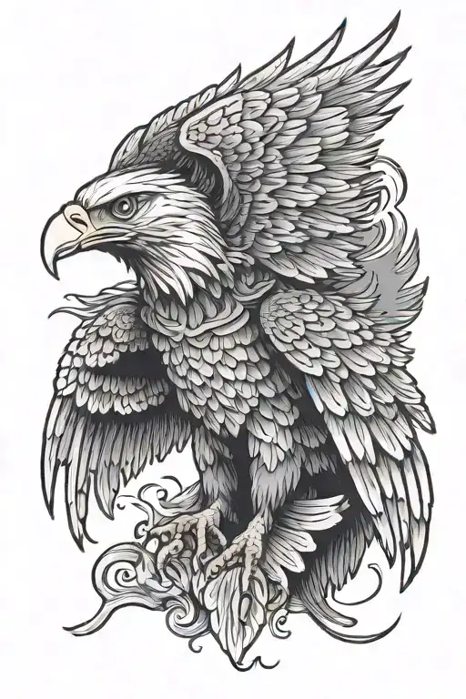 Eagle Spreaded Wings