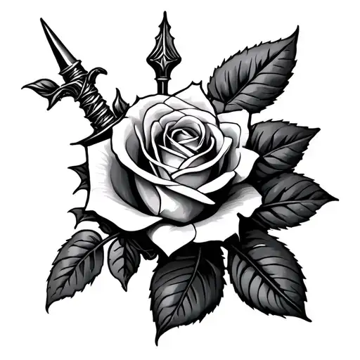 Dagger And Rose