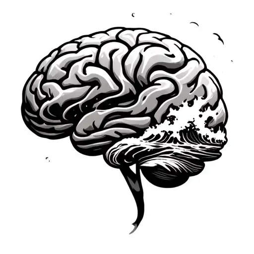 Stormy Ocean In A Brain