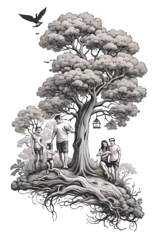 Tree And Family Members