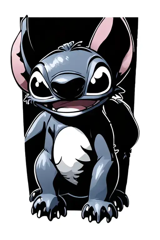 Lilo And Stitch Forearm Sleeve Tattoo Design