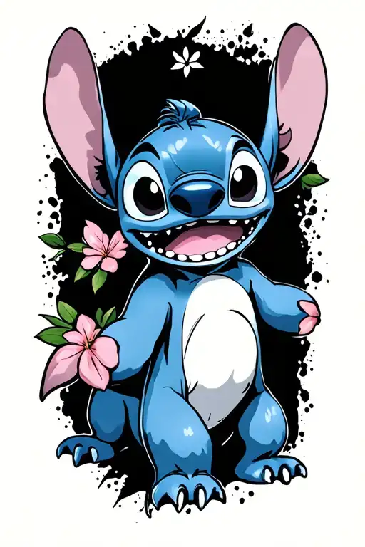 Lilo And Stitch Forearm Sleeve Tattoo Design Inspired