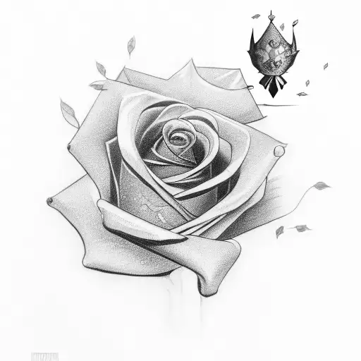 A Black Rose As A Crown