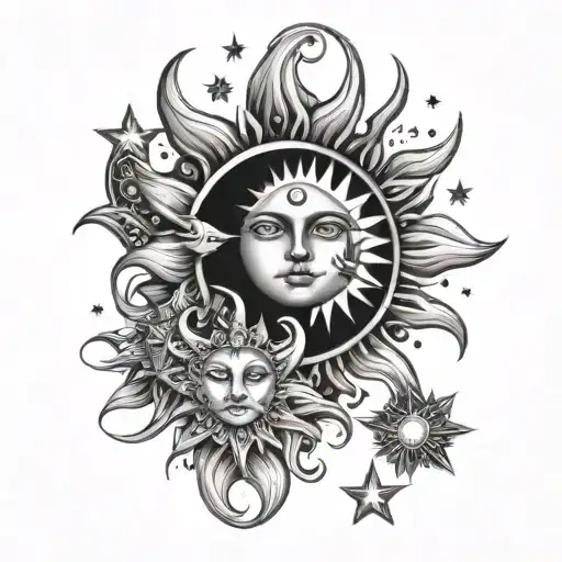 Sun Moon And Stars