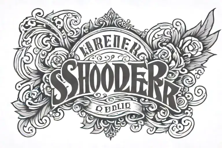 Lettering For Shoulder