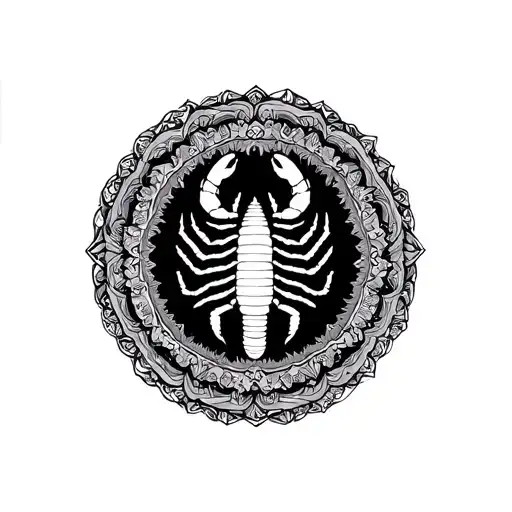 Mandala With Scorpion