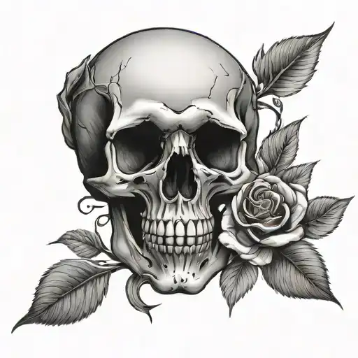 Skull And Roses