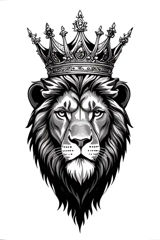Lion Wearing A Crown