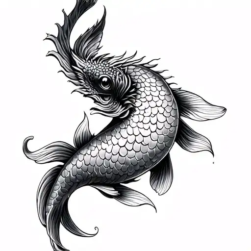 Dragon Koi Fish