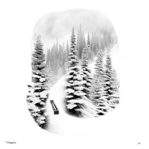 Hiking Traintrack Forest