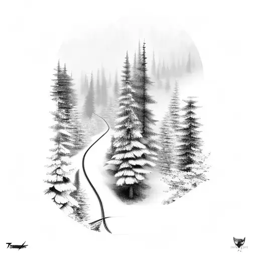 Hiking Traintrack Forest