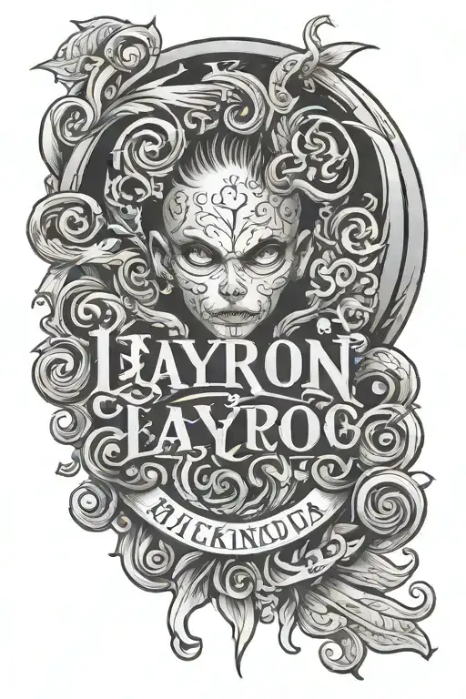 My 7 Year Old Son Name Layron Writing