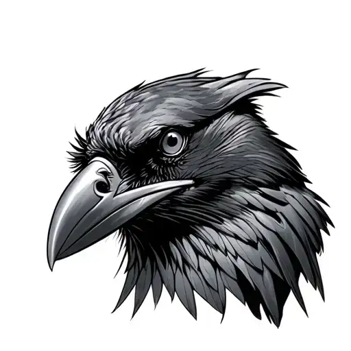 Raven Looking Inquisitive