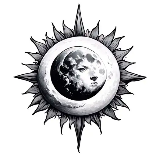 Sun And Moon Surrounded