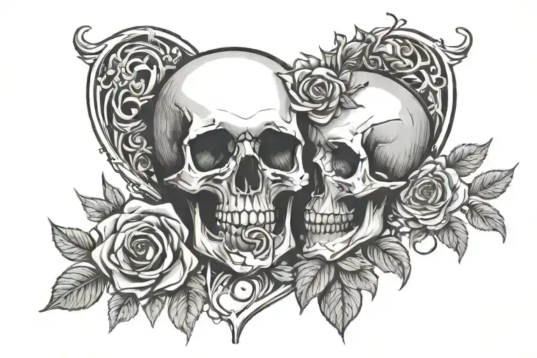 Death And Love In Minimali Style Emphasize The Distinctive