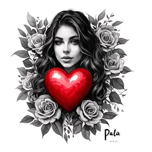 Paula With A Love Heart