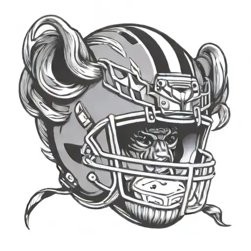 Lion Head Football Helmet