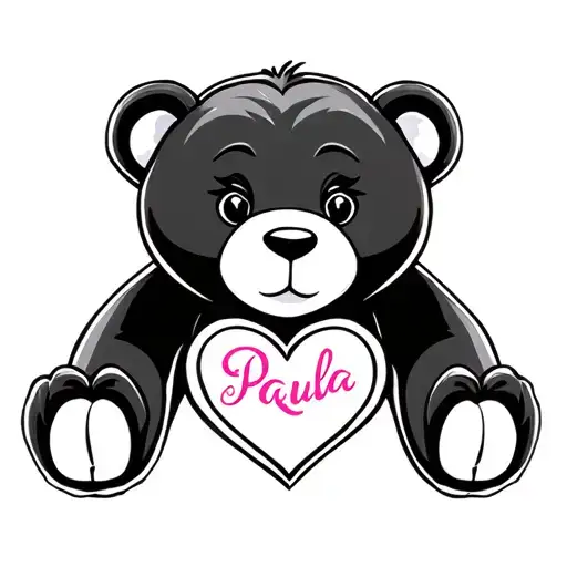 Paula Love Heart Bear