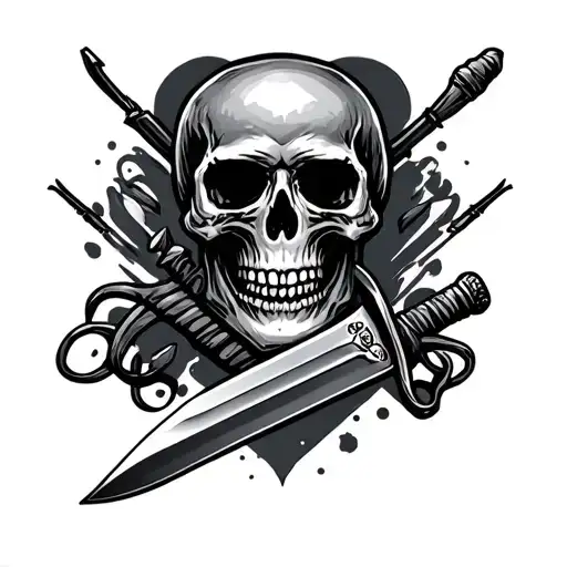Skull And Commando Dagger