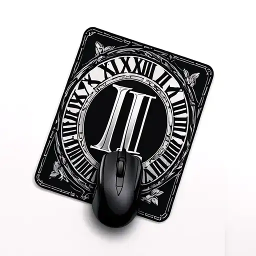 Metal Mousepad With Roman Numeral Iii
