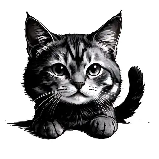 Cat Bayun And Hut On The Legs