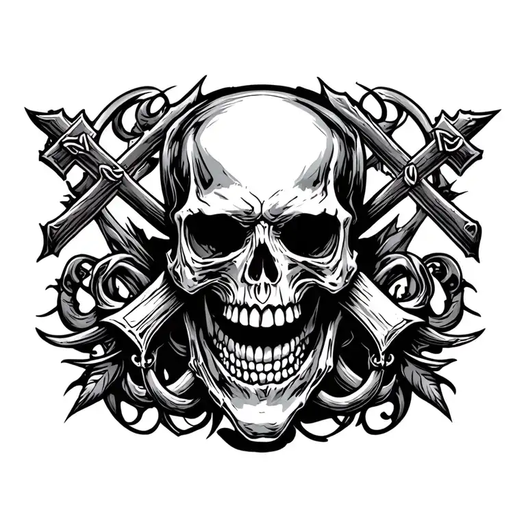 Skull And Cross