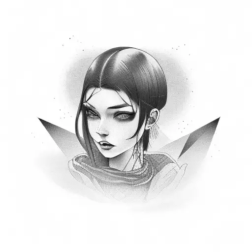 Woman With Black Hair Green Eyes