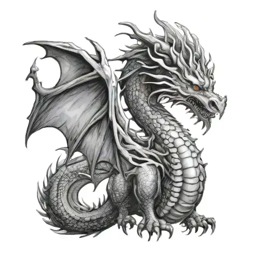 Dragon Emerging Representing Imagination