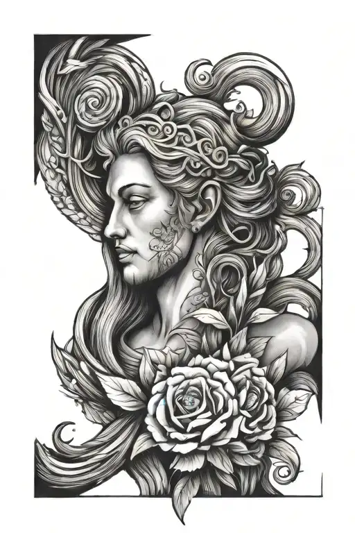 Virgo Forearm Tattoo For Men