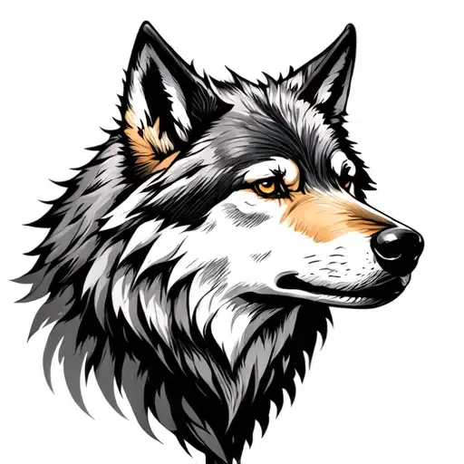 Male Wolf Mythology Inspired