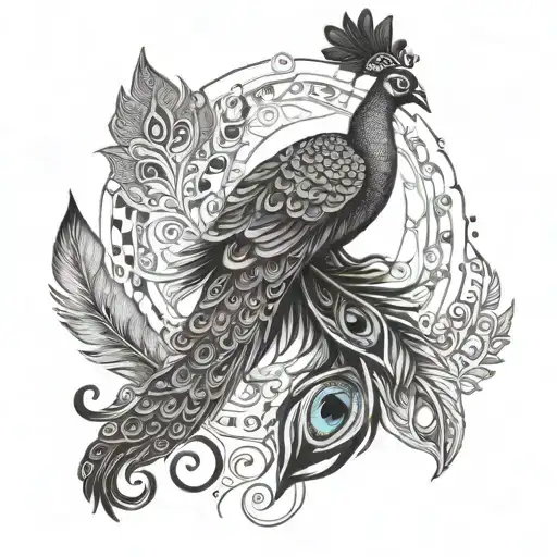 Krishna Pinky Govardhan Flute Peacock Feather