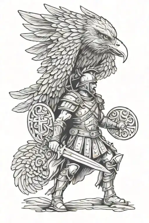 Romans Soldier And Eagle