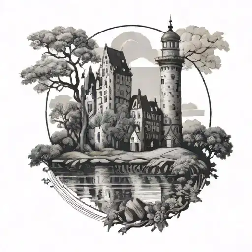 Domtoren Merged With Tree