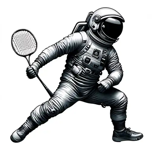 Astronaut Badminton