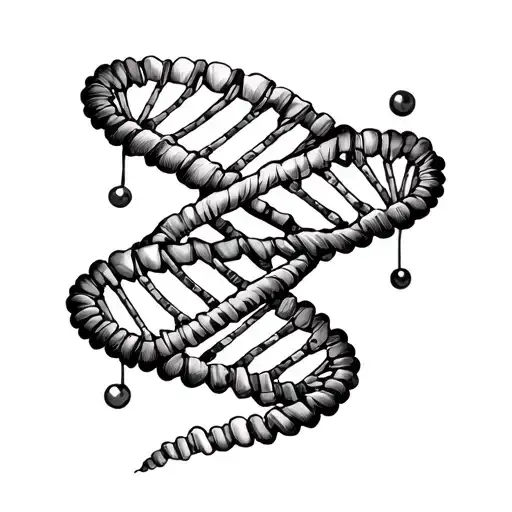 Dna Double Helix With Gender Identity For Transgender