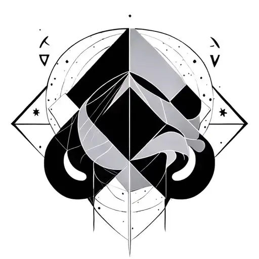 Gemini Zodiac Geometry Inspired