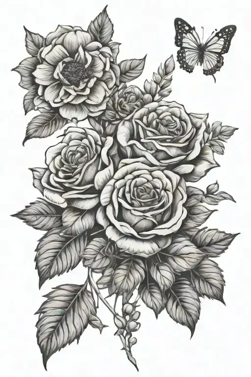 July And September Birth Flower Bouquet