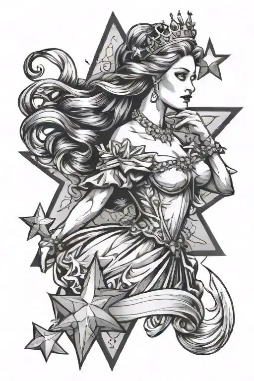 Princess Grabing A Star